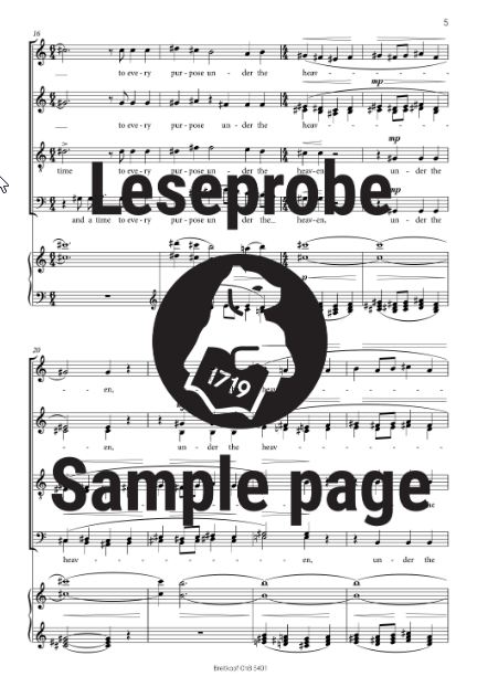 To everything there is a season op. 21