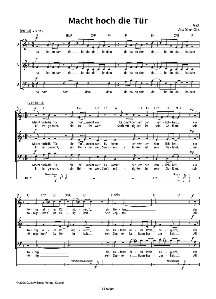 Weihnachtsklassiker in neuen Arrangements - SAB