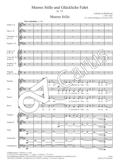 Meeres Stille und glückliche Fahrt op. 112
