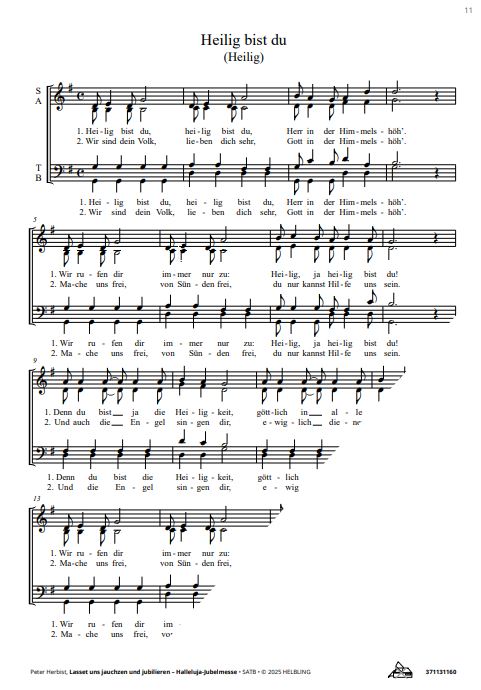 Lasset uns jauchzen und jubilieren - Halleluja-Jubelmesse