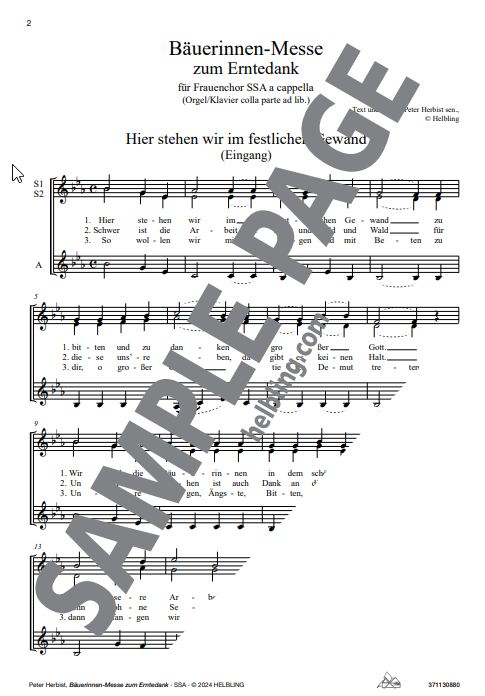 Bäuerinnen-Messe zum Erntedank