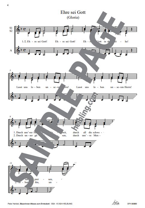 Bäuerinnen-Messe zum Erntedank