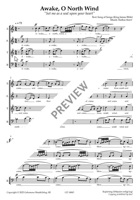 Awake o north wind (Set me as a seal upon your heart)