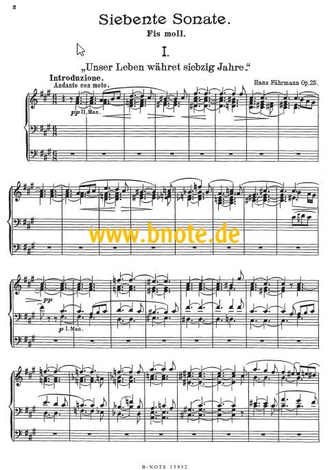 Orgelsonate Nr. 7 fis-moll op. 25