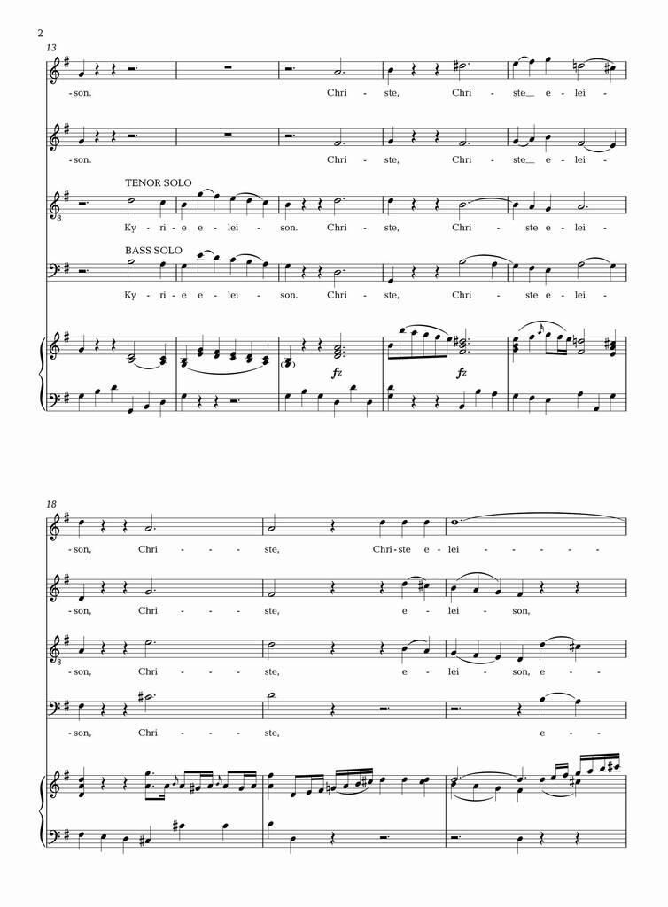 Missa Sancti Nicolai (Nikolaimesse) Hob. XXII:6