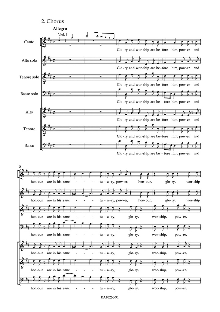 Anthem on the Peace HWV 266