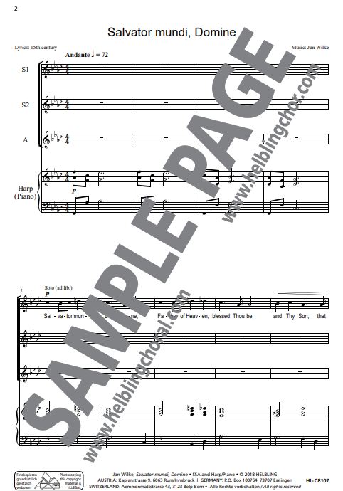 Salvator mundi Domine