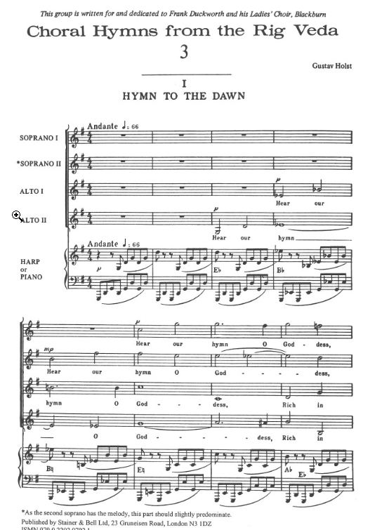 Choral Hymns from the Rig Veda - Third Group