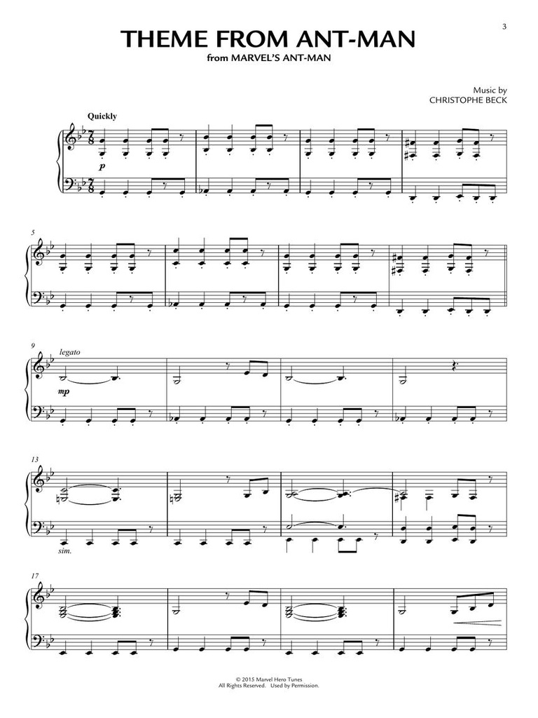 Marvel Studios Piano Solo Collection