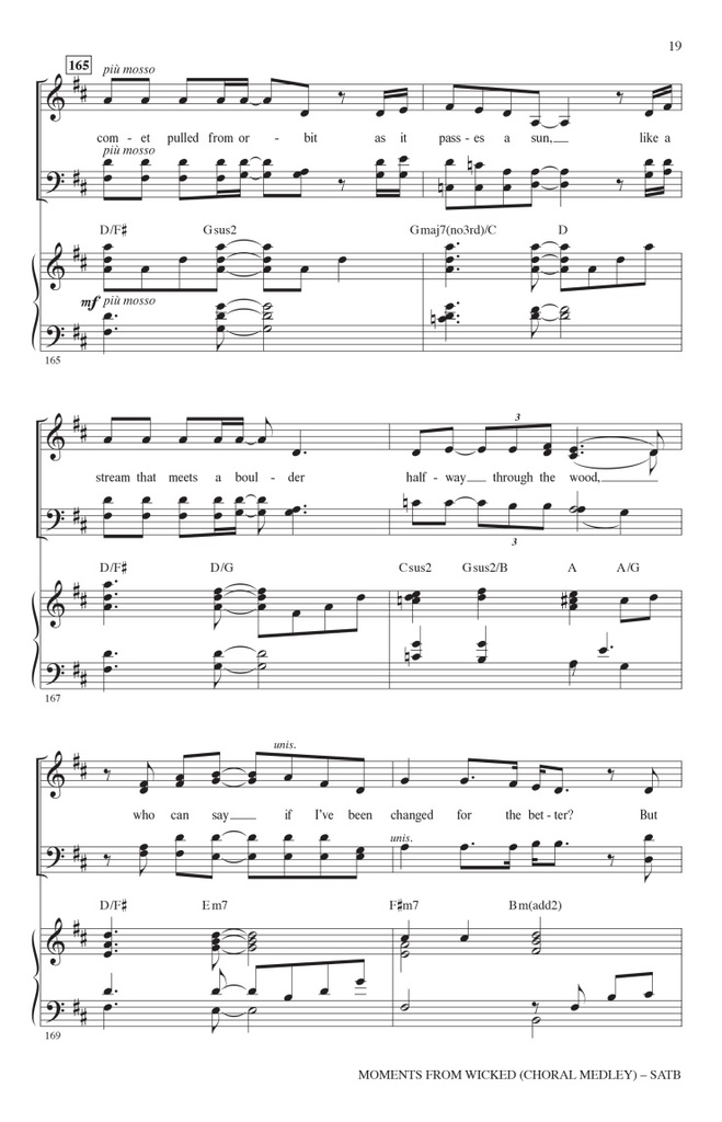 Moments from Wicked - Choral Medley