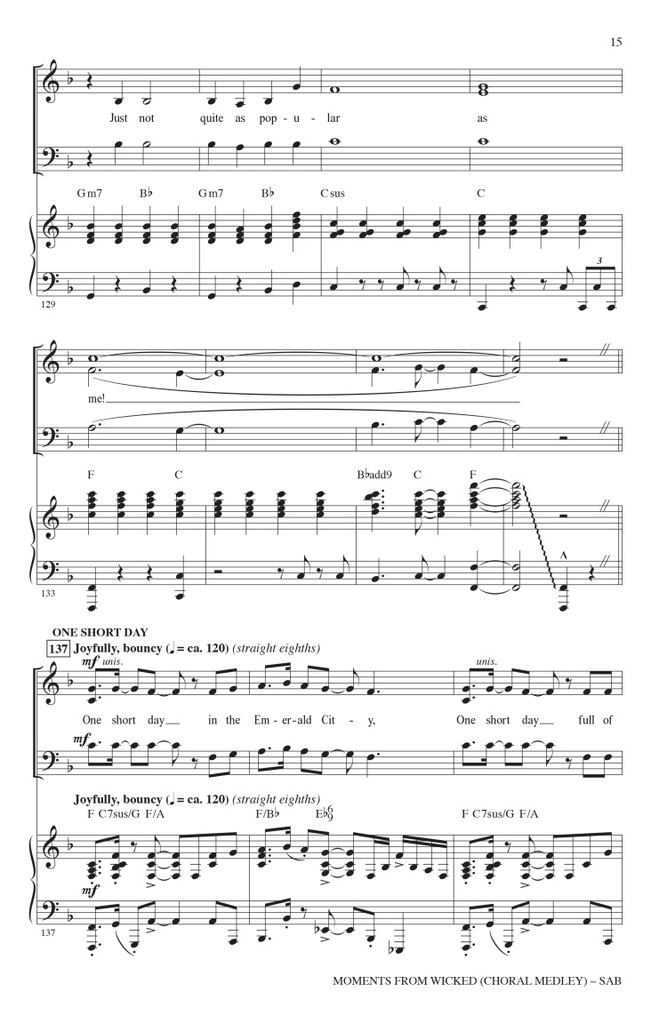 Moments from Wicked - Choral Medley