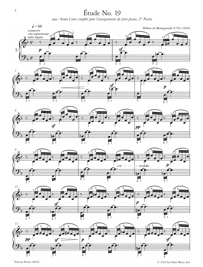 Etudes von Komponistinnen