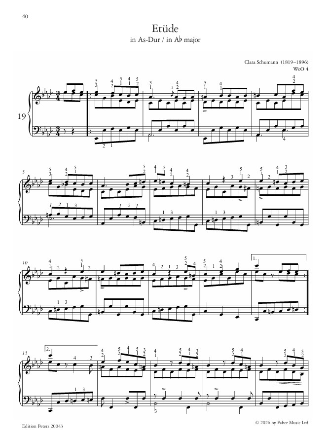 Etudes von Komponistinnen