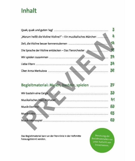 Natürlich Geige lerne - Kinderheft