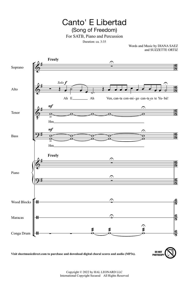 Canto 'E Libertad (Song of Freedom)
