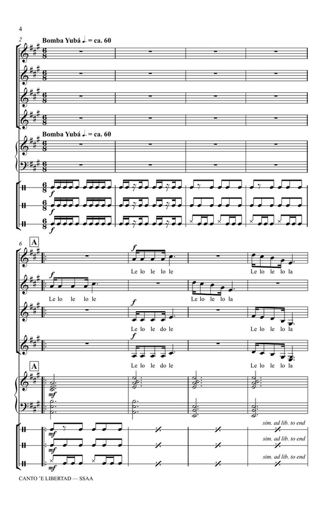 Canto 'E Libertad (Song of Freedom)