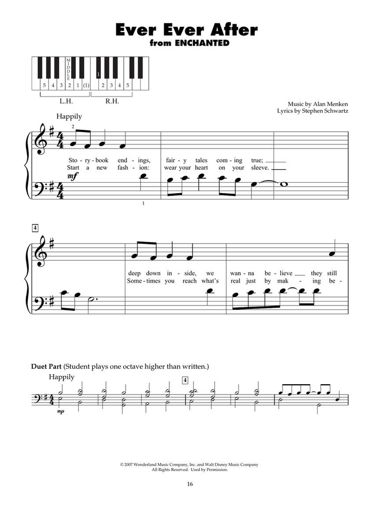 Disney Movie Fun - Five-Finger-Piano