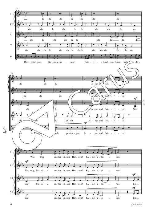 Maria durch ein Dornwald ging