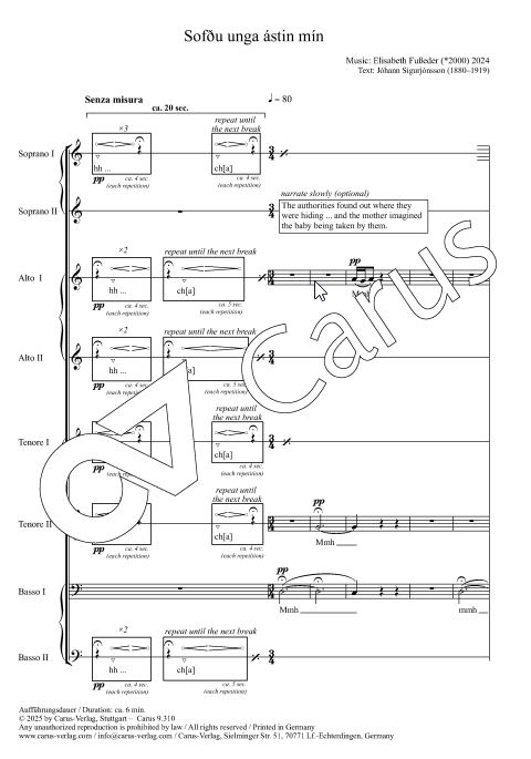 Sofdu unga astin min - Version 1