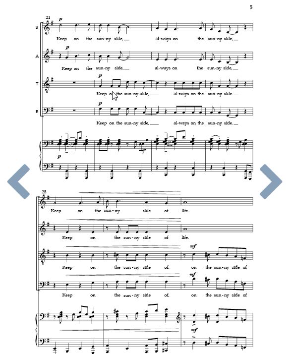 Keep on the sunny side