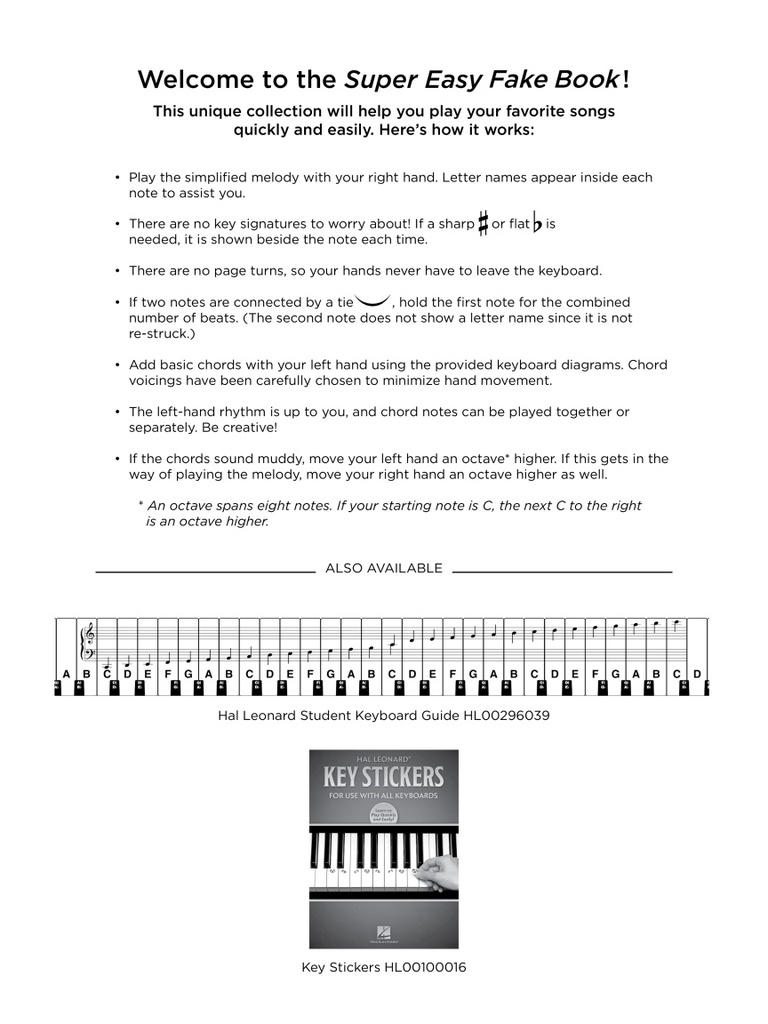 Super Easy Fake Book
