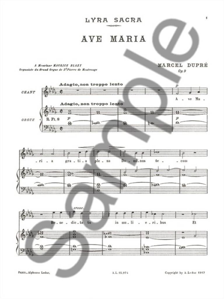 Ave Maria, op. 9/2