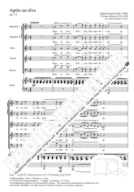 Apres un reve op. 7/1