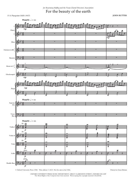 For the beauty of the earth