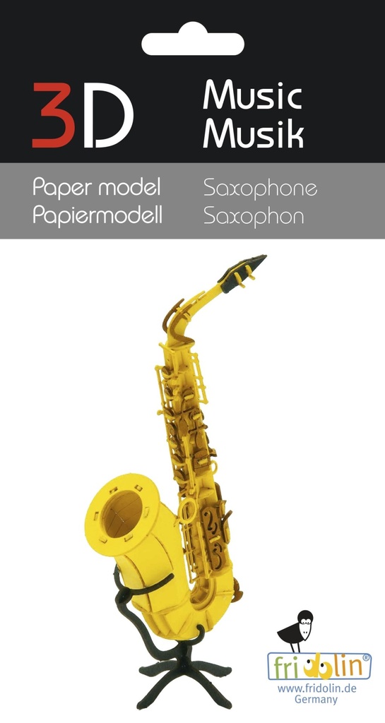 3D Papiermodell Saxophon