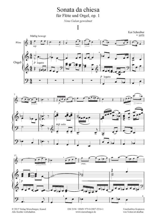 Sonata da chiesa op. 1 (1998)
