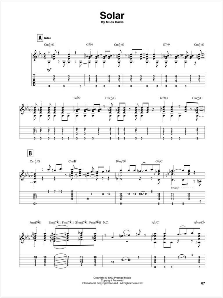 Miles Davis for Solo Guitar