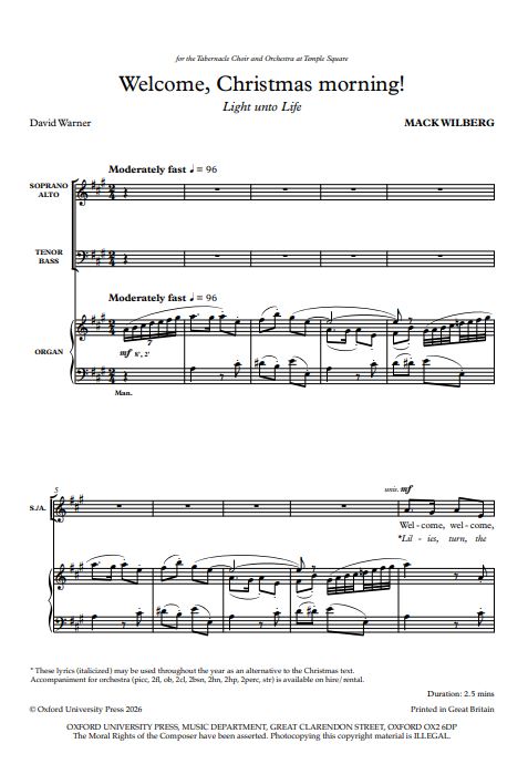 Welcome Christmas morning! (Light unto Life)