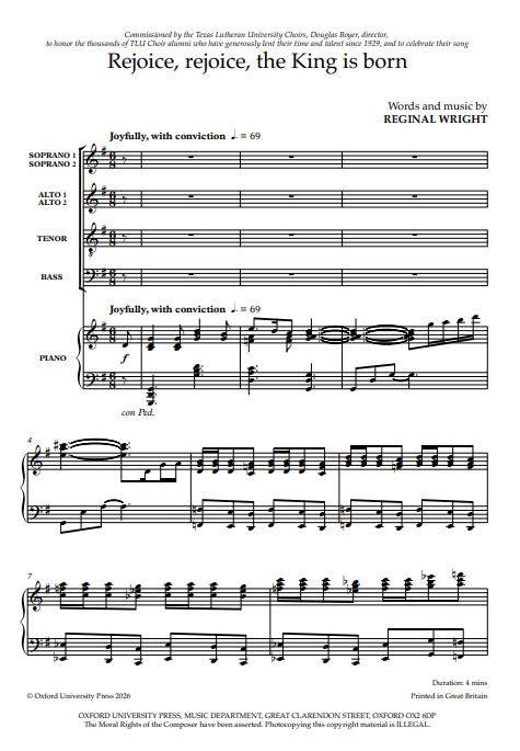 Rejoice rejoice the King is born