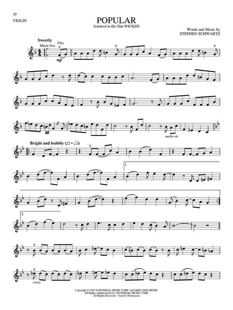 Songs from KPop Demon Hunters, Minecraft, Wicked and more Top Movies - Violine