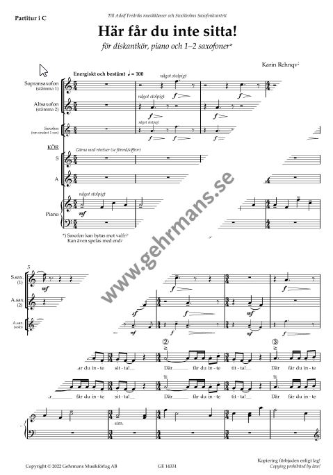 Not allowed! (Här far du inte sitta)