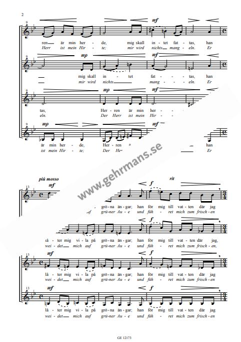 Herren är min herde / Der Herr ist mein Hirte