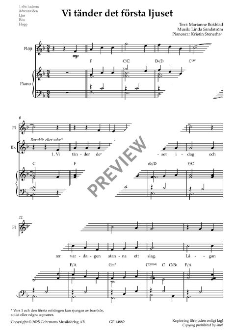 Vi tänder det första ljuset