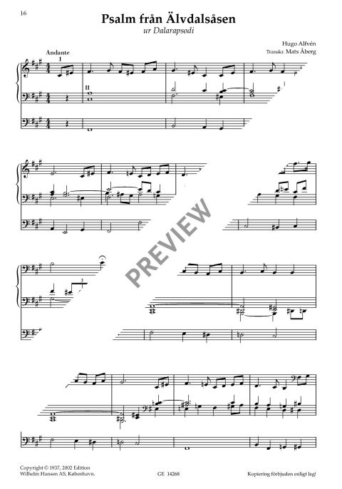 Hugo Alfven pa Orgel