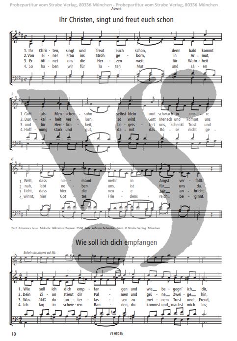 Bach-Choräle mit neuen Texten - SATB