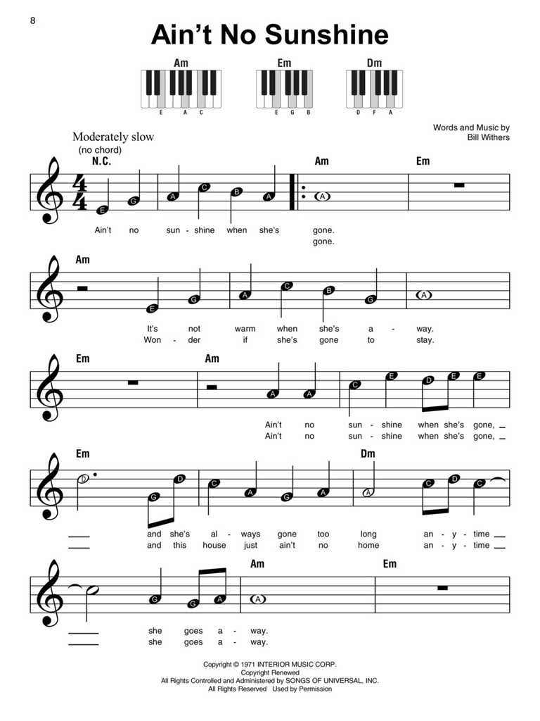 Pop Standards - Super Easy Songbook