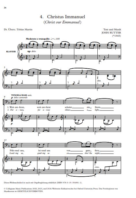 Weihnachts-Carols for Choirs