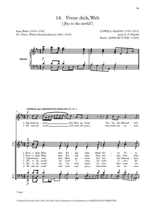 Weihnachts-Carols for Choirs