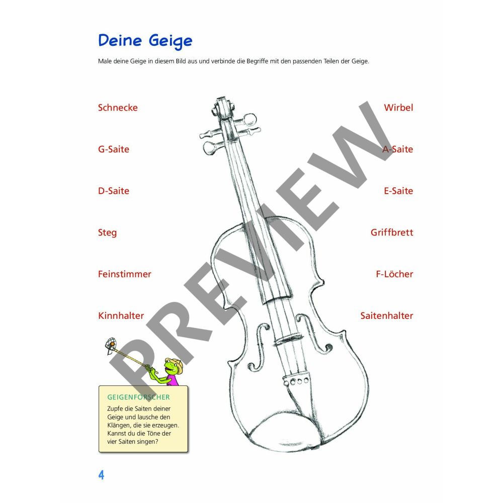 Geigenfrosch & Co - Theoriebuch