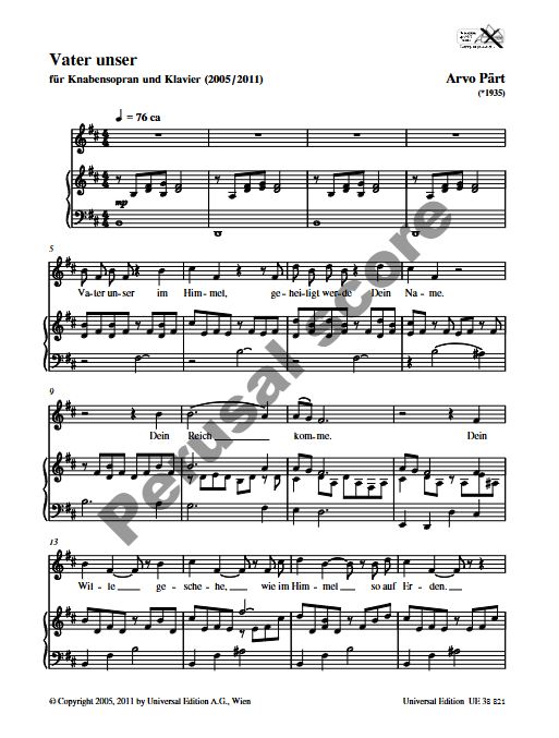 Vater unser (2005/2011)