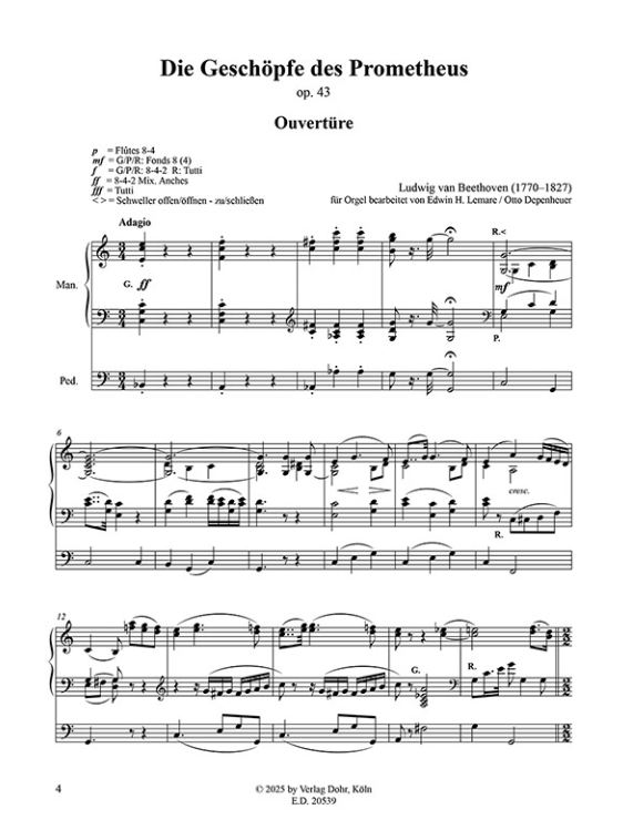 Die Geschöpfe des Prometheus - Ouvertüre op. 43/1