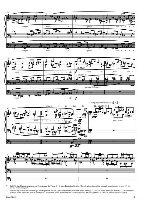 Phantasie und Fuge d-moll op. 135b (mit verworfener Erstfassung)