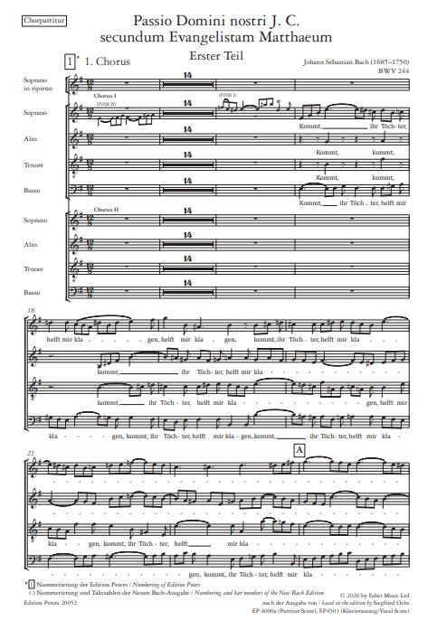 Matthäuspassion BWV 244