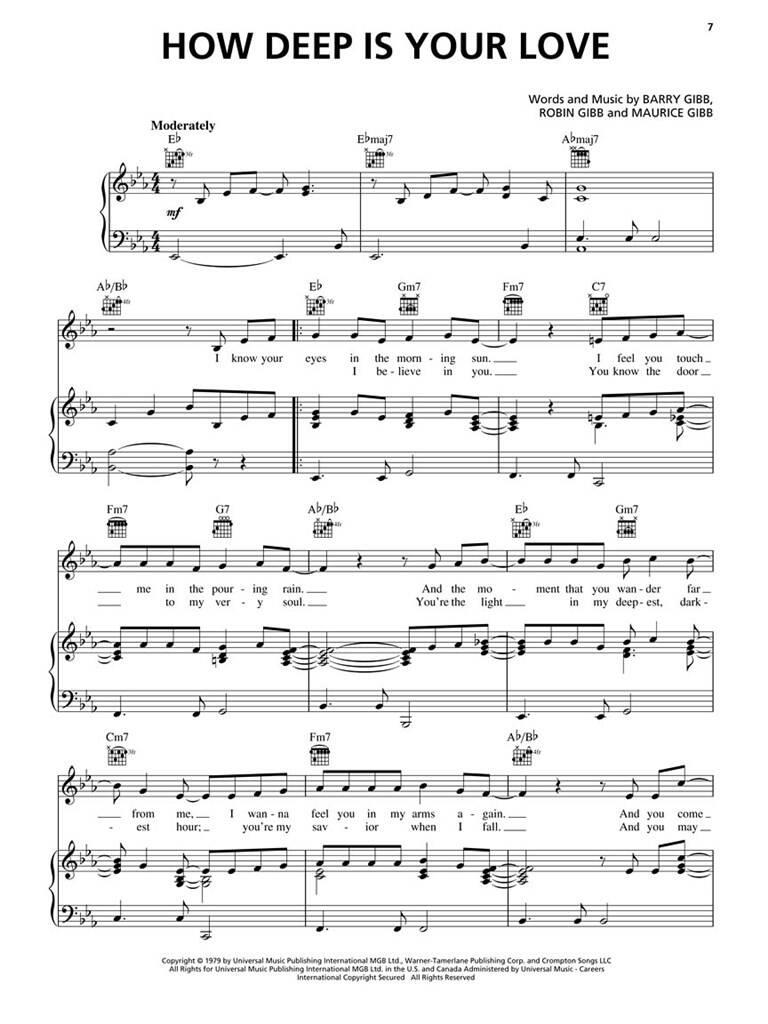 Bee Gees - Piano Play-Along Vol. 105