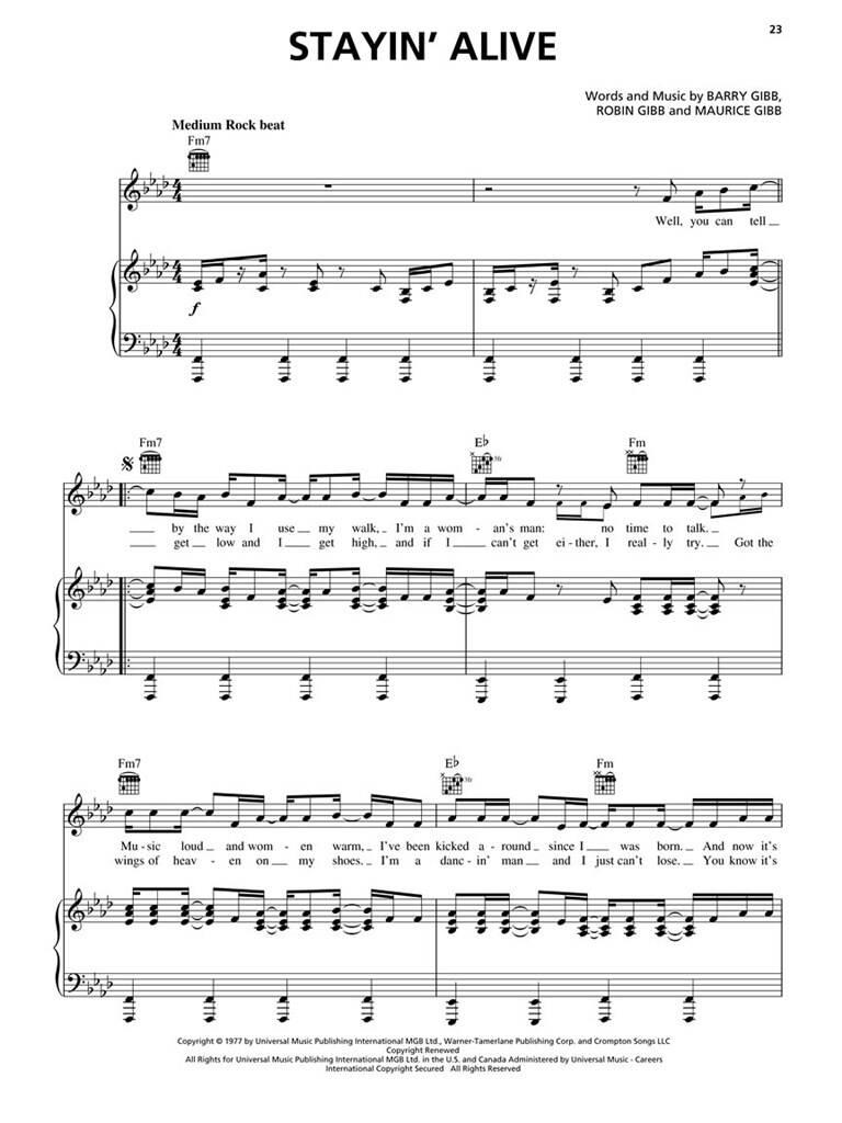Bee Gees - Piano Play-Along Vol. 105