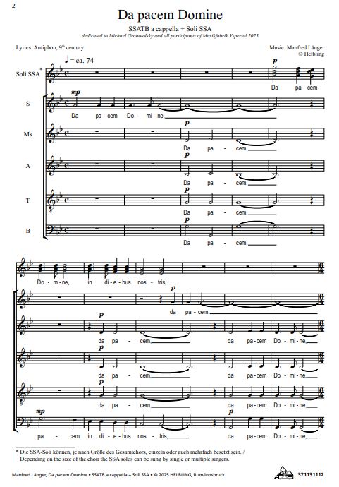 Da pacem Domine